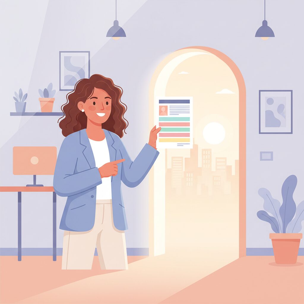 未経験転職に挑戦する30代女性のイメージ