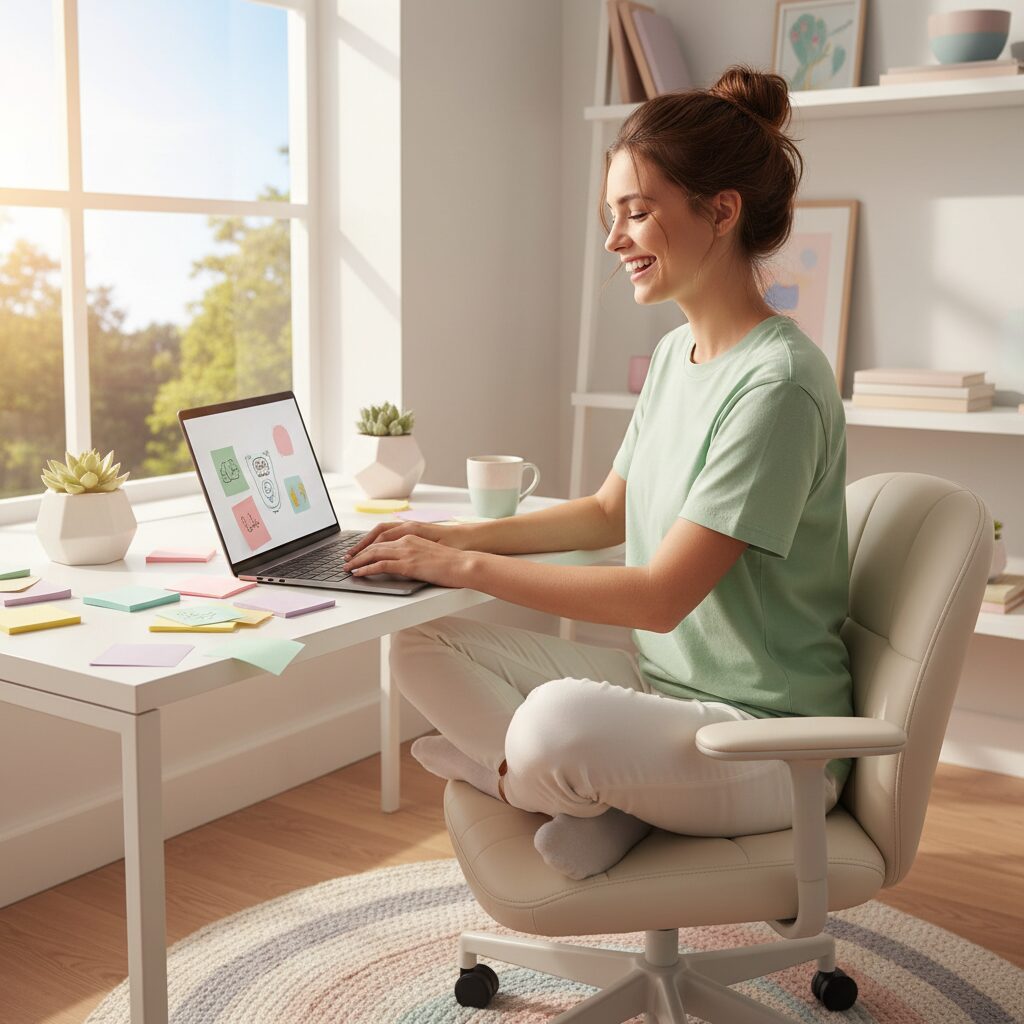 フリーランスとして働く30代女性のイメージ