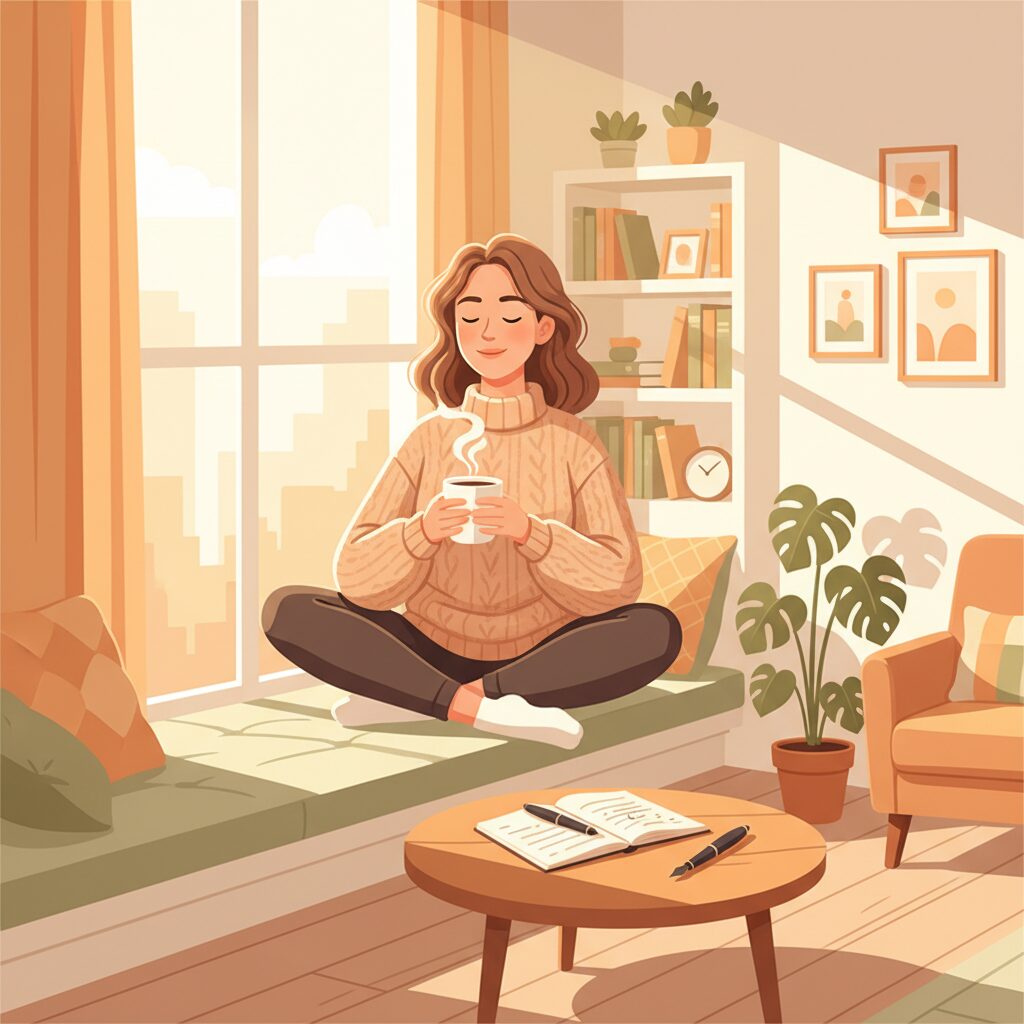 30代女性が朝活を始める様子のイメージ画像