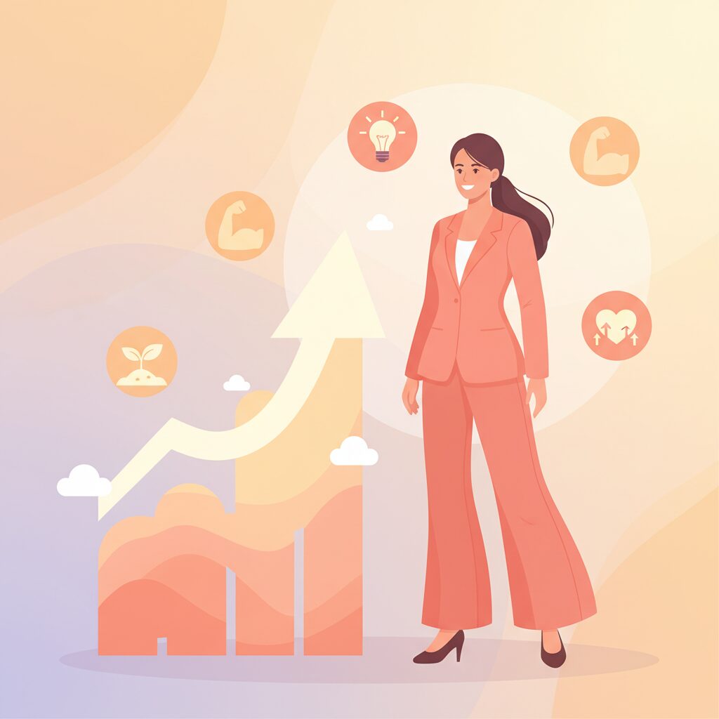 自己肯定感を高める30代女性のイメージ画像